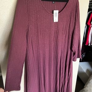 Torrid fluted skater dress